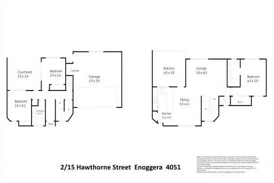 Floorplan of Homely unit listing, 2/16 Hawthorne Street, Enoggera QLD 4051
