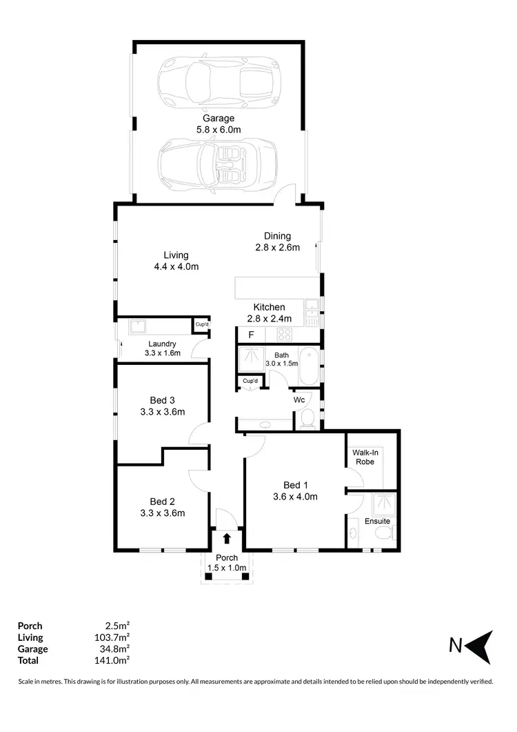 Floorplan of Homely house listing, 8C Firth Avenue, Northfield SA 5085