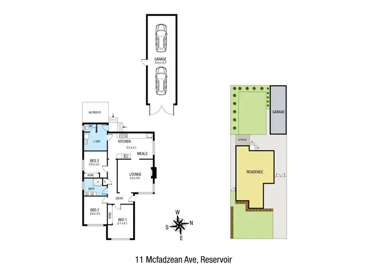 Floorplan of Homely house listing, 11 Mcfadzean Avenue, Reservoir VIC 3073