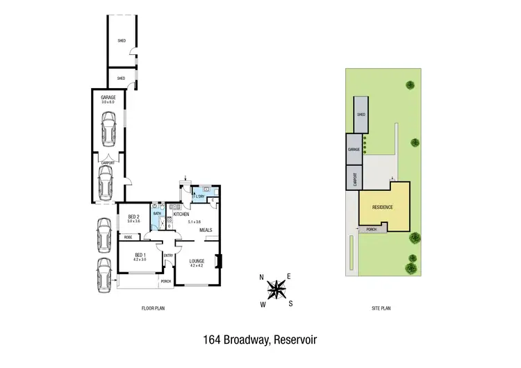 Floorplan of Homely house listing, 164 Broadway, Reservoir VIC 3073