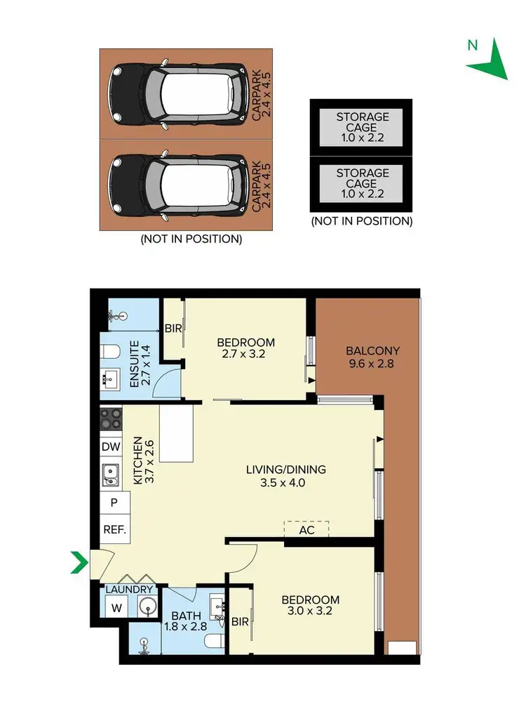 Floorplan of Homely apartment listing, 306/15 Foundation Boulevard, Burwood East VIC 3151
