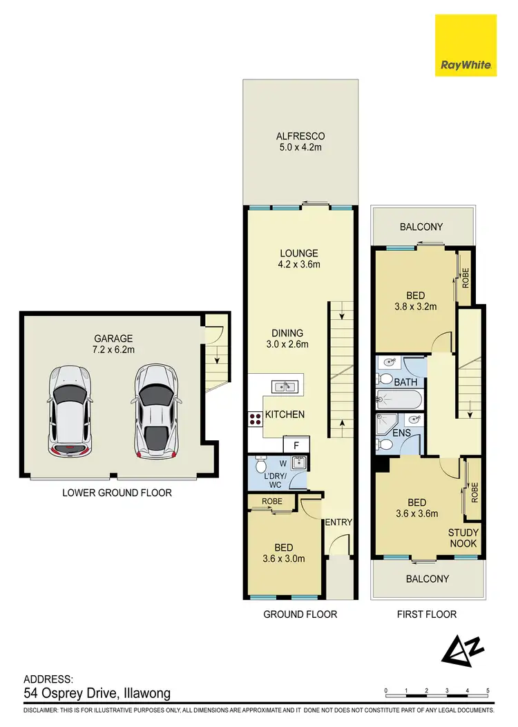 Floorplan of Homely townhouse listing, 2/54 Osprey Drive, Illawong NSW 2234