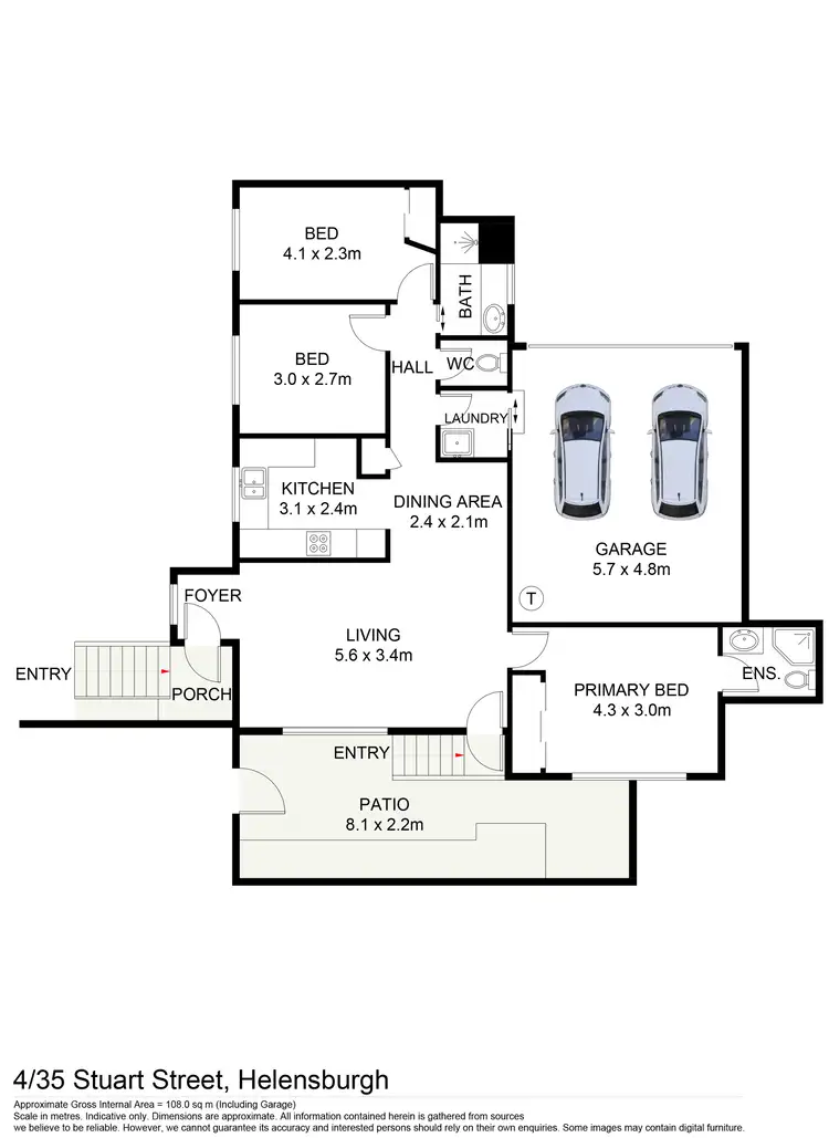 Floorplan of Homely villa listing, 4/35 Stuart Street, Helensburgh NSW 2508