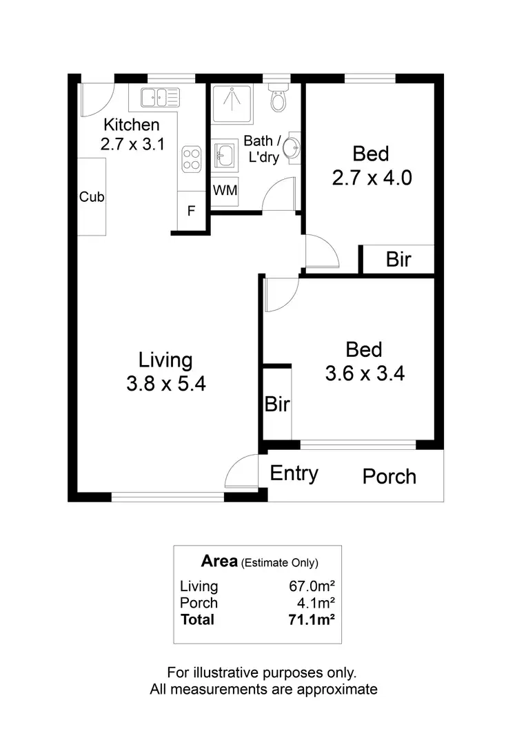 Floorplan of Homely unit listing, 10/147 Stephen Terrace, Walkerville SA 5081