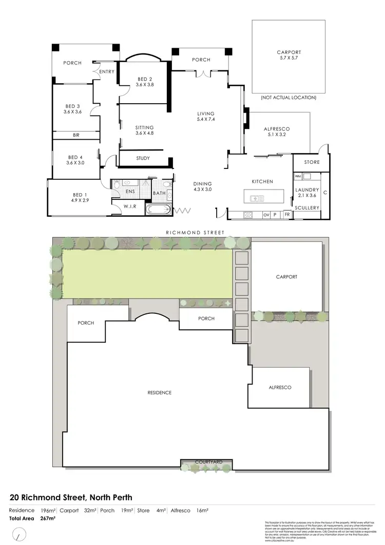 Floorplan of Homely house listing, 20 Richmond Street, North Perth WA 6006