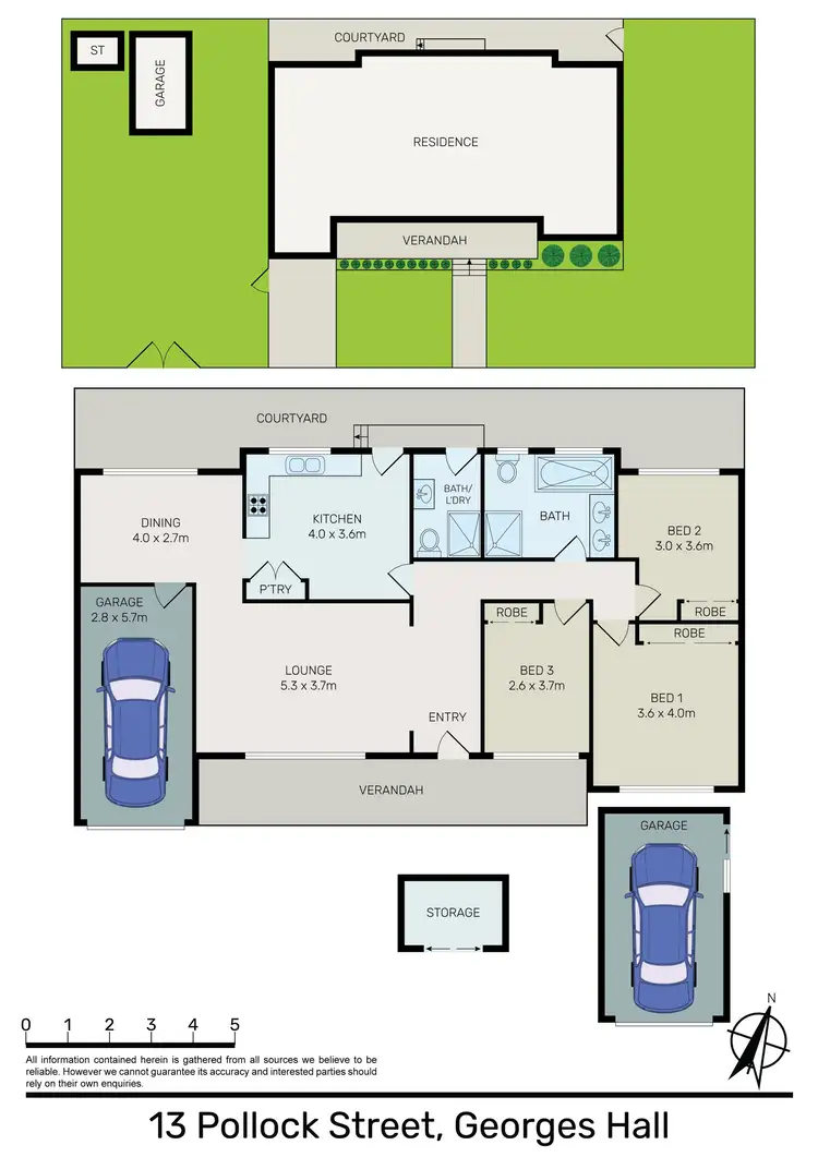 Floorplan of Homely house listing, 13 Pollock Street, Georges Hall NSW 2198
