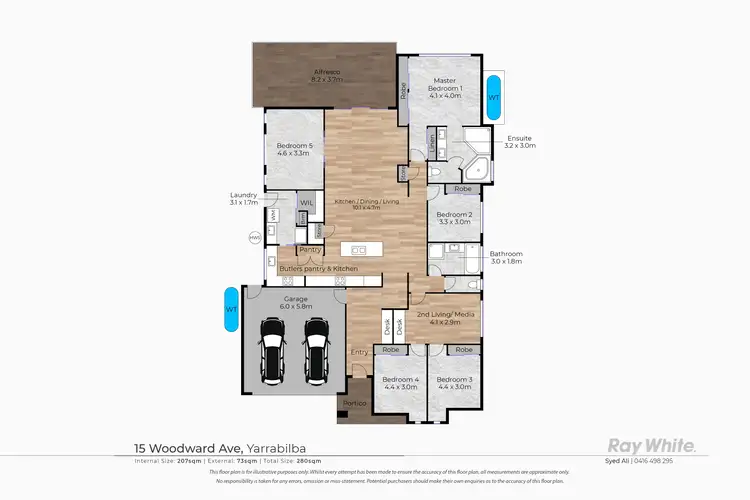 Floorplan of Homely house listing, 15 Woodward Avenue, Yarrabilba QLD 4207
