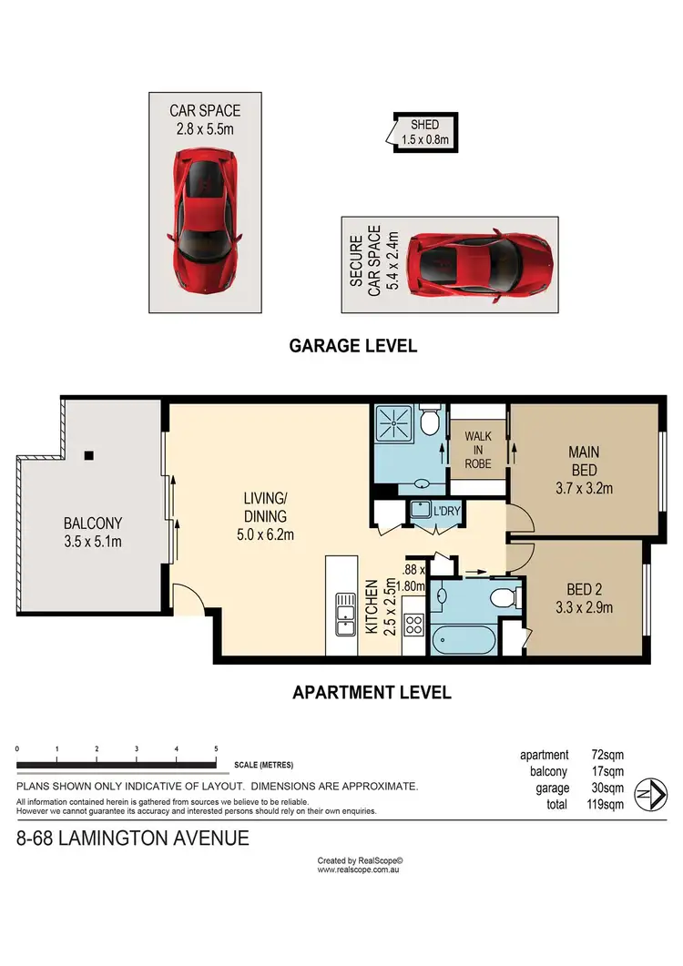 Floorplan of Homely apartment listing, 8/5 Buxton Street, Ascot QLD 4007