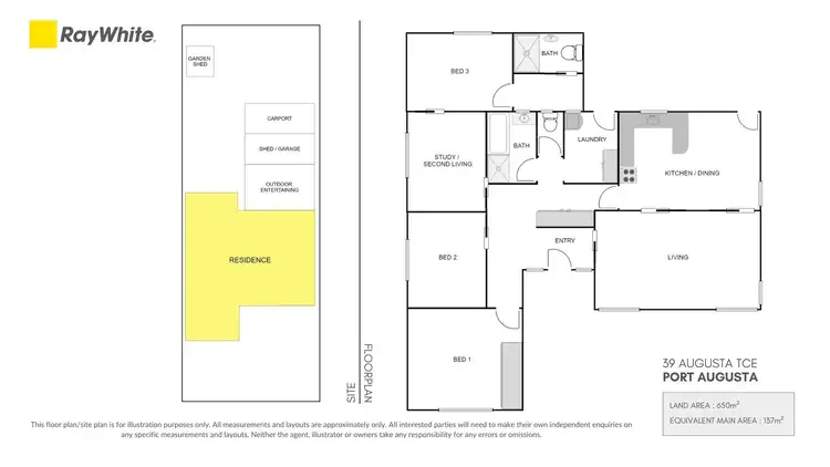Floorplan of Homely house listing, 39 Augusta Terrace, Port Augusta SA 5700