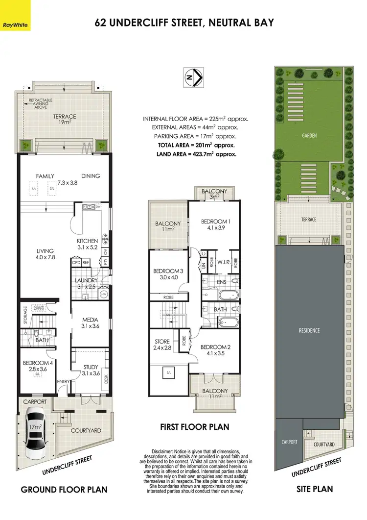 Floorplan of Homely house listing, 62 Undercliff Street, Neutral Bay NSW 2089
