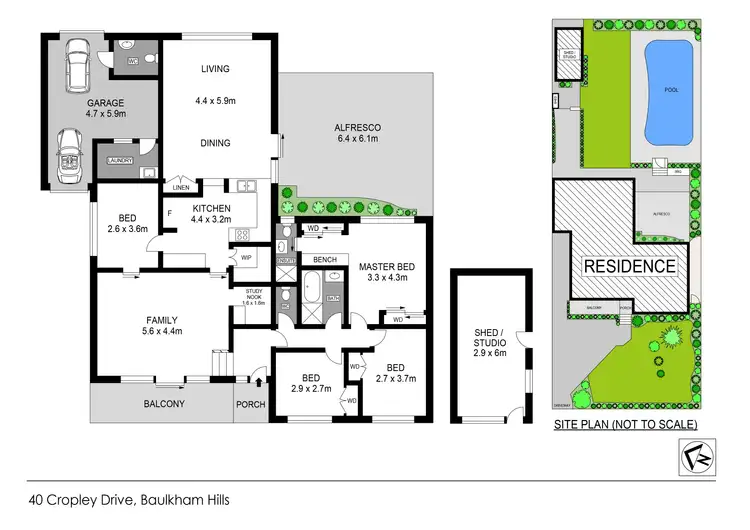 Floorplan of Homely house listing, 40 Cropley Drive, Baulkham Hills NSW 2153