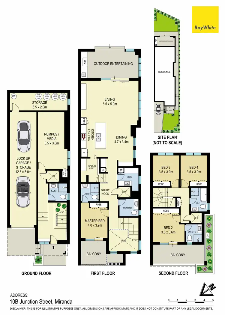 Floorplan of Homely semi-detached listing, 10B Junction Street, Miranda NSW 2228