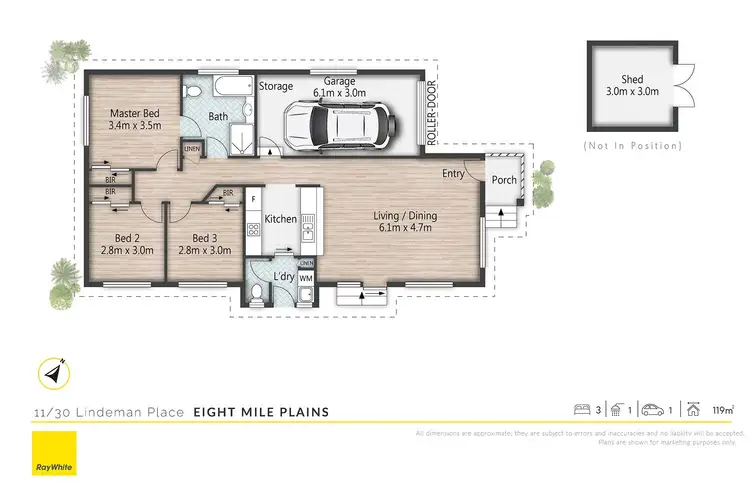 Floorplan of Homely villa listing, 11/30 Lindeman Place, Eight Mile Plains QLD 4113