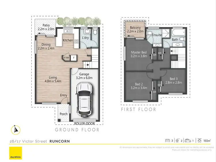 Floorplan of Homely townhouse listing, 26/17 Victor Street, Runcorn QLD 4113