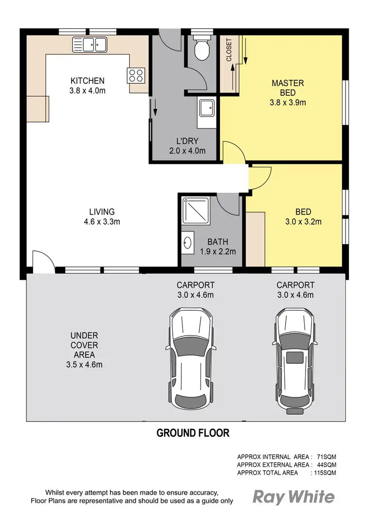 Floorplan of Homely unit listing, 3/35 Harvey Street, Strathpine QLD 4500