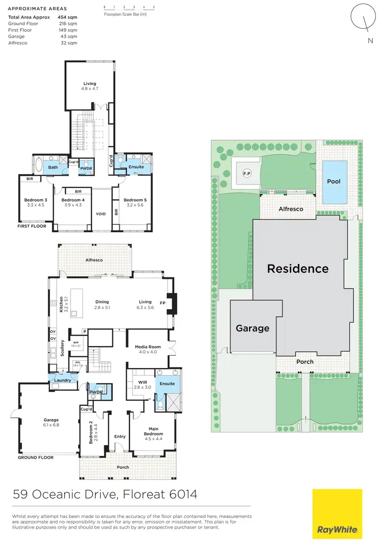 Floorplan of Homely house listing, 59 Oceanic Drive, Floreat WA 6014