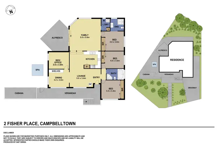 Floorplan of Homely house listing, 2 Fisher Place, Campbelltown NSW 2560