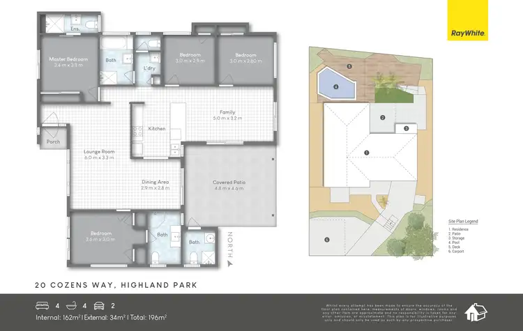 Floorplan of Homely house listing, 20 Cozens Way, Highland Park QLD 4211