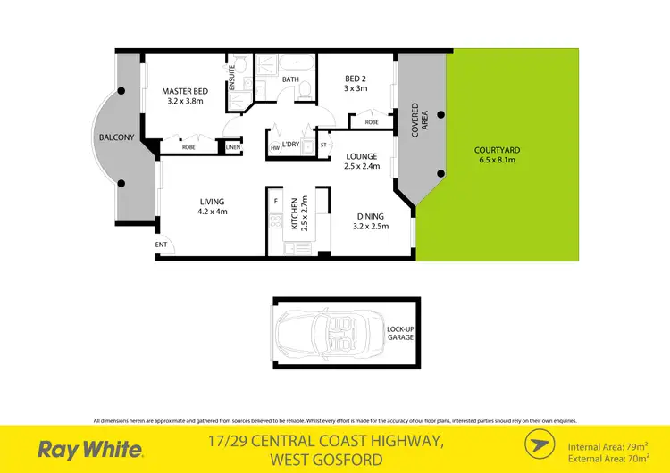 Floorplan of Homely apartment listing, 17/29 Central Coast Highway, West Gosford NSW 2250