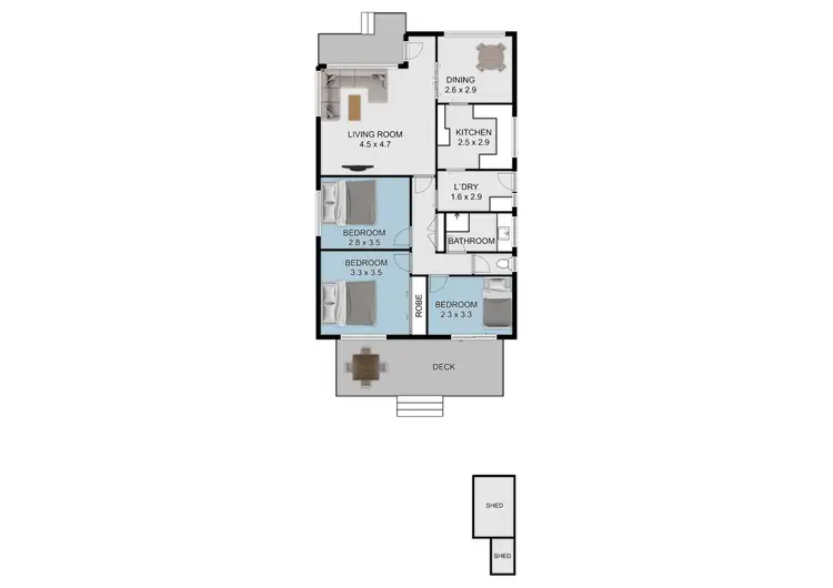 Floorplan of Homely house listing, 69 Tilligerry Track, Tanilba Bay NSW 2319
