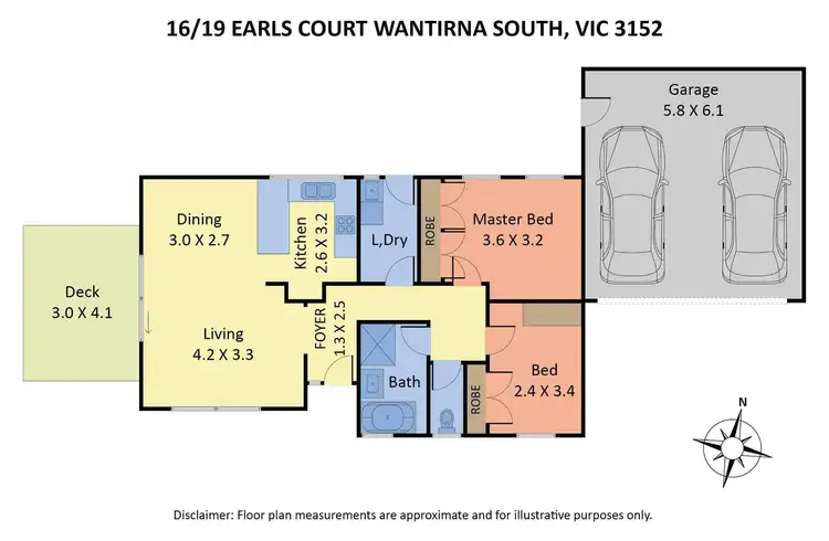 Floorplan of Homely unit listing, 16/19 Earls Court, Wantirna South VIC 3152