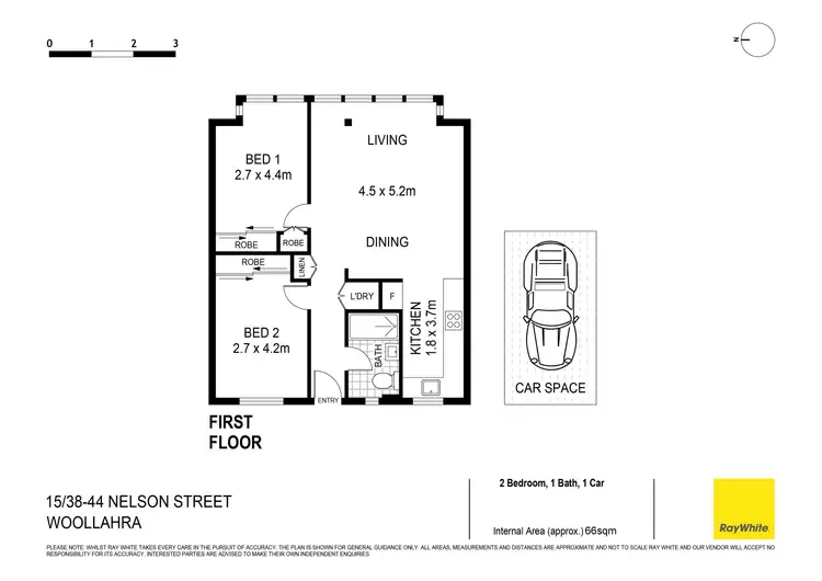 Floorplan of Homely unit listing, 15/38-44 Nelson Street, Woollahra NSW 2025