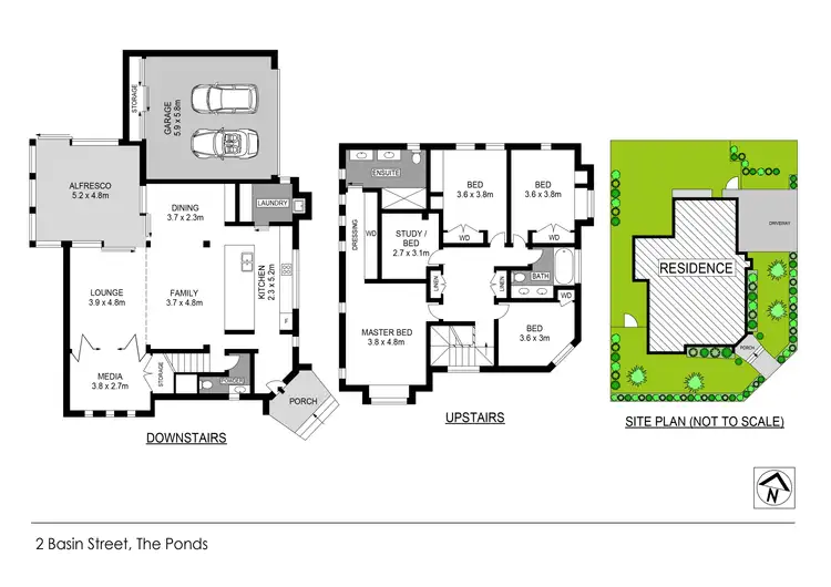 Floorplan of Homely house listing, 2 Basin Street, The Ponds NSW 2769