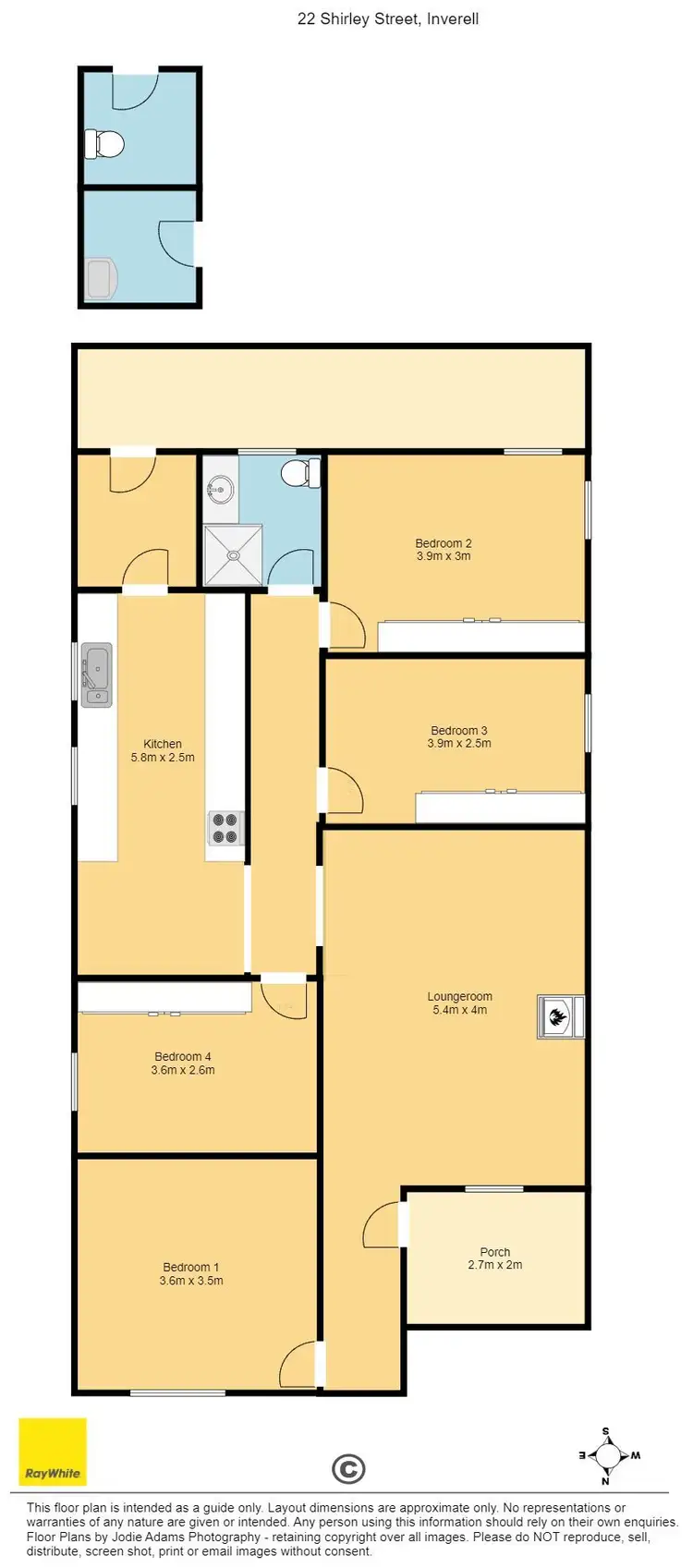 Floorplan of Homely house listing, 22 Shirley Street, Inverell NSW 2360
