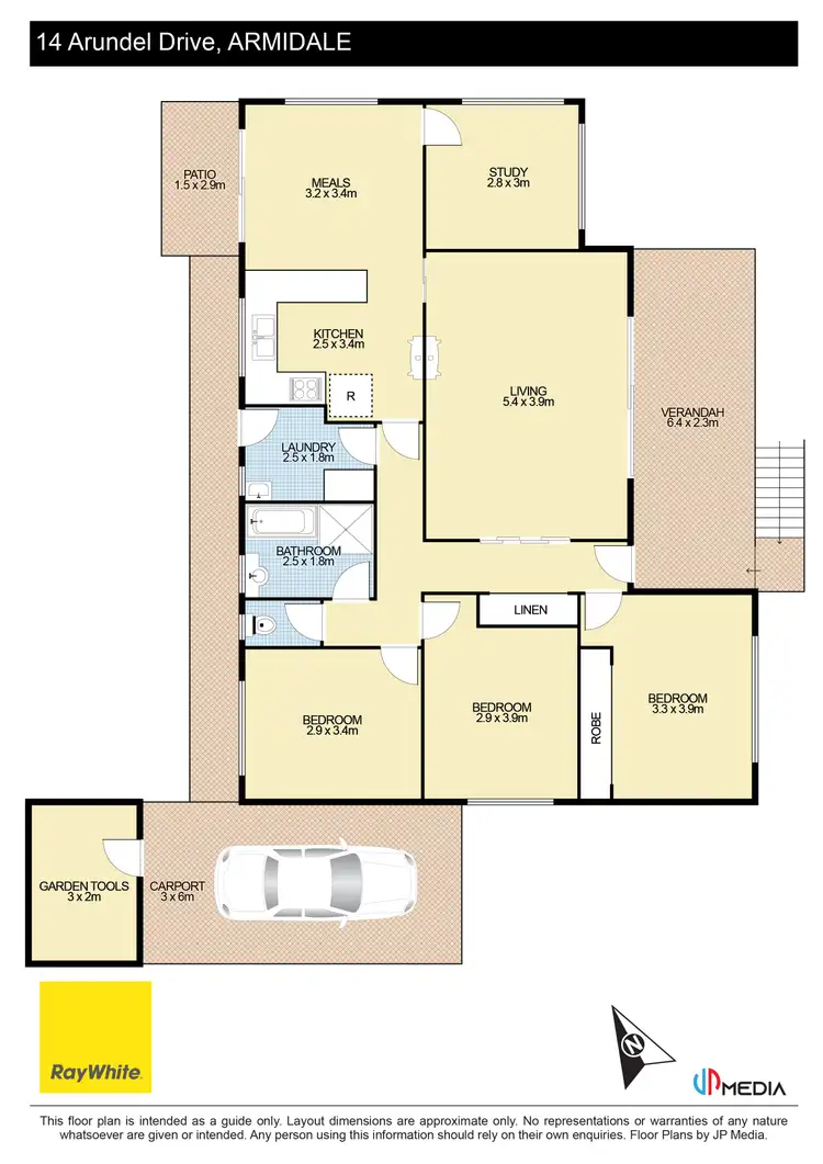 Floorplan of Homely house listing, 14 Arundel Drive, Armidale NSW 2350