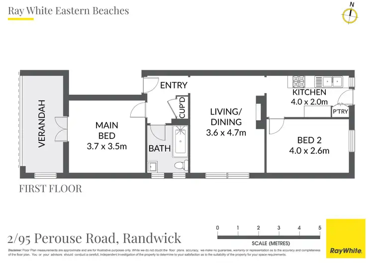 Floorplan of Homely apartment listing, 2/95 Perouse Road, Randwick NSW 2031