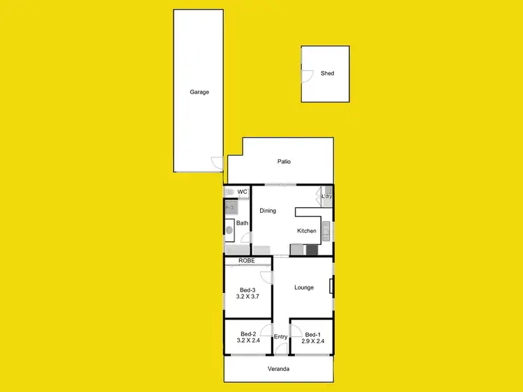 Floorplan of Homely house listing, 84 Sunnycliffs Crescent, Red Cliffs VIC 3496