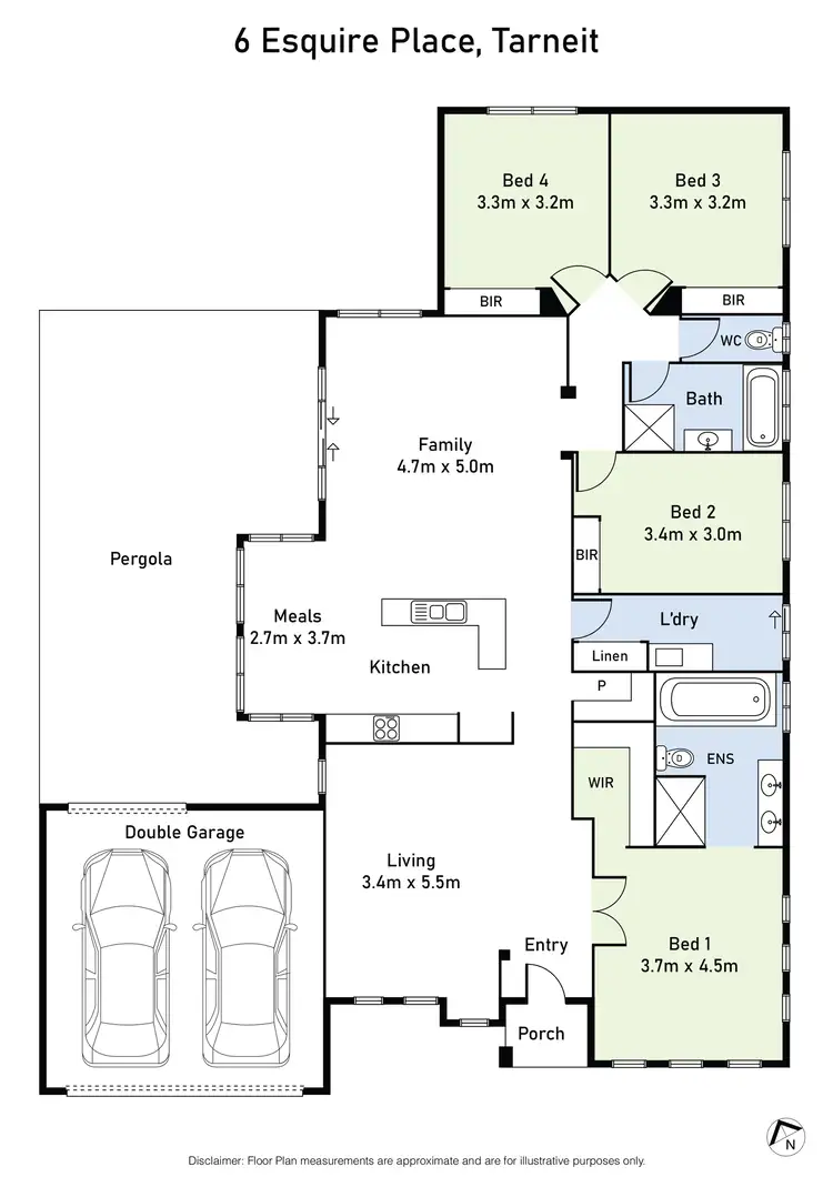 Floorplan of Homely house listing, 6 Esquire Place, Tarneit VIC 3029
