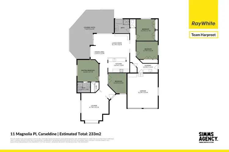 Floorplan of Homely house listing, 11 Magnolia Place, Carseldine QLD 4034