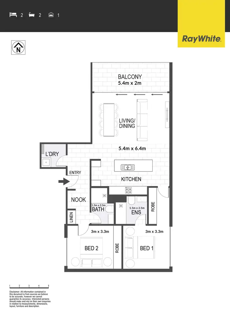 Floorplan of Homely apartment listing, 908/161 Emu Bank, Belconnen ACT 2617