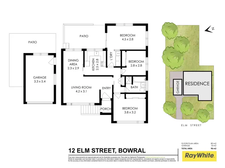 Floorplan of Homely house listing, 12 Elm Street, Bowral NSW 2576