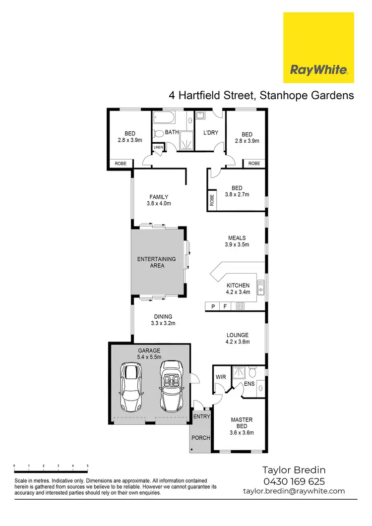 Floorplan of Homely house listing, 4 Hartfield Street, Stanhope Gardens NSW 2768