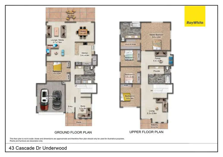 Floorplan of Homely house listing, 43 Cascade Drive, Underwood QLD 4119