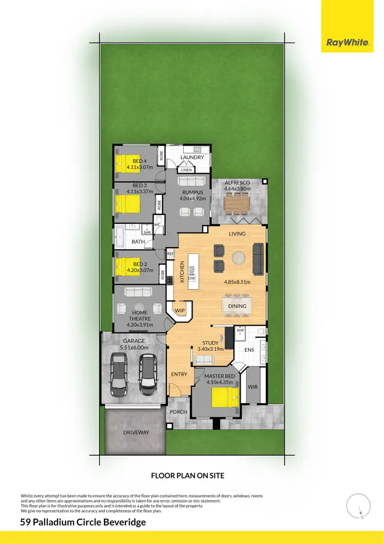 Floorplan of Homely house listing, 59 Palladium Circle, Beveridge VIC 3753