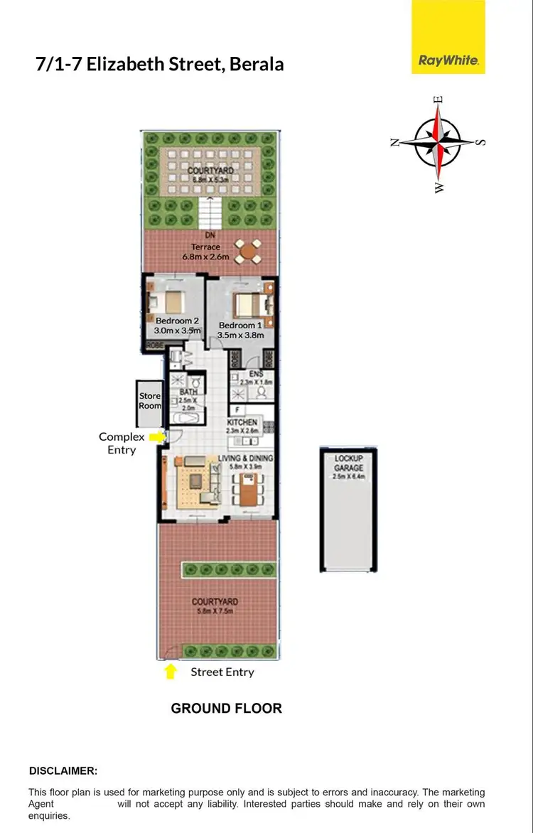 Floorplan of Homely apartment listing, 7/1-7 Elizabeth Street, Berala NSW 2141
