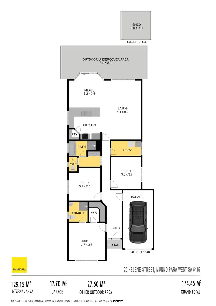 Floorplan of Homely house listing, 25 Helene Street, Munno Para West SA 5115