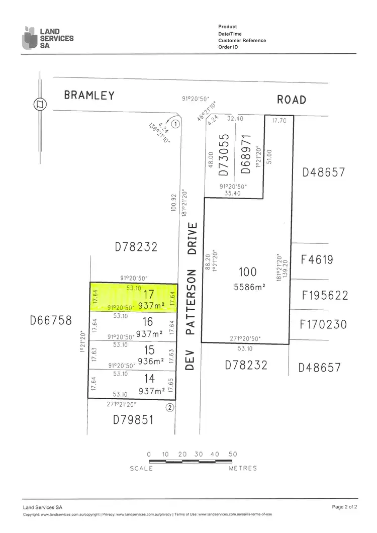 Floorplan of Homely land listing, 10, Lot 17 Dev Patterson Drive, Edithburgh SA 5583