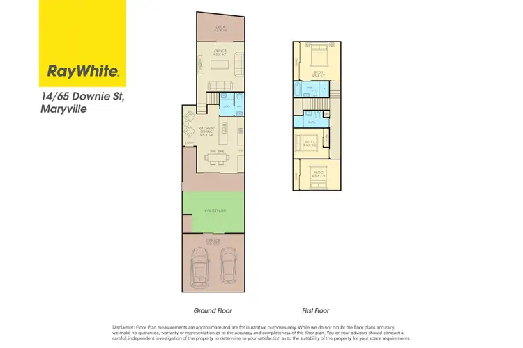 Floorplan of Homely townhouse listing, 14/65 Downie Street, Maryville NSW 2293