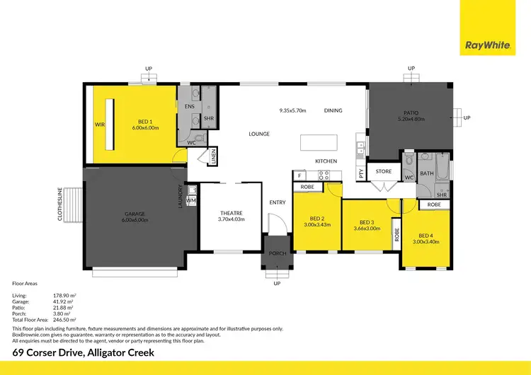 Floorplan of Homely house listing, 69-81 Corser Drive, Alligator Creek QLD 4816
