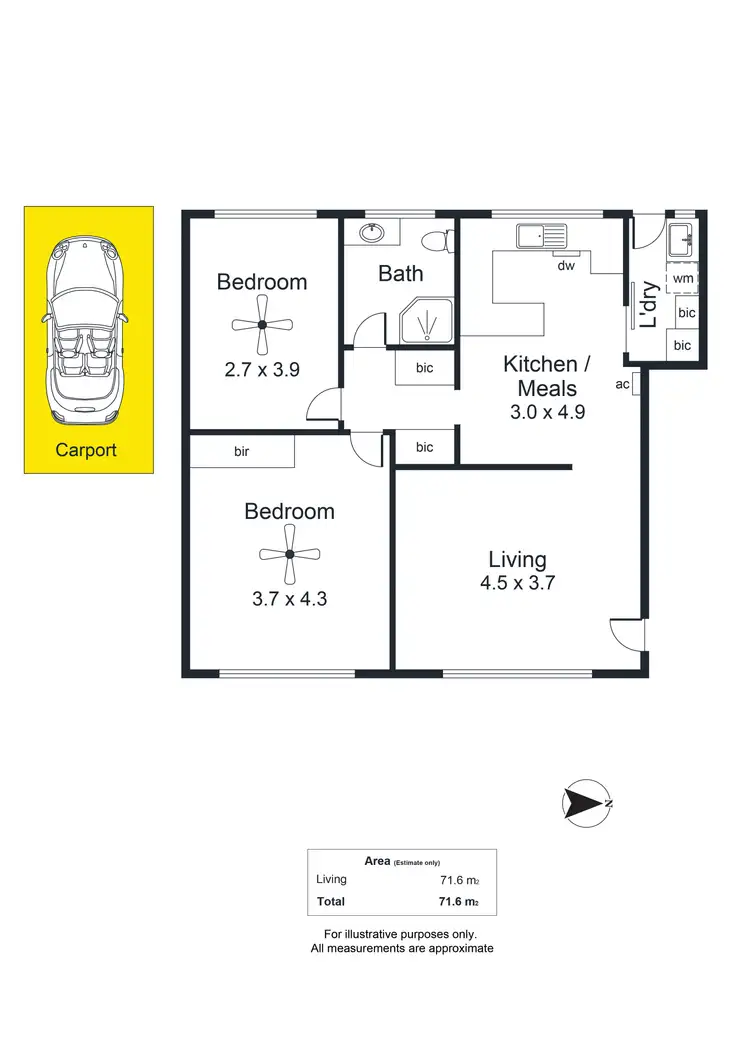Floorplan of Homely unit listing, 2/13 Davenport Terrace, Wayville SA 5034