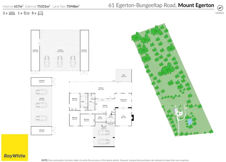 Floorplan of Homely house listing, 61 Egerton - Bungeeltop Road, Mount Egerton VIC 3352