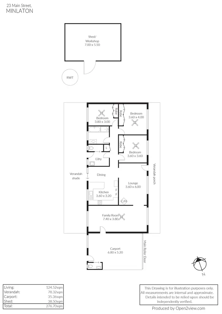 Floorplan of Homely house listing, 23 Main Street, Minlaton SA 5575
