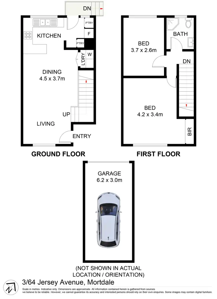 Floorplan of Homely apartment listing, 3/64 Jersey Avenue, Mortdale NSW 2223