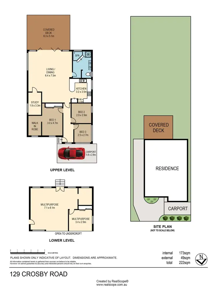 Floorplan of Homely house listing, 129 Crosby Road, Hamilton QLD 4007