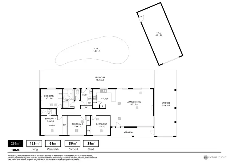 Floorplan of Homely house listing, 17 Kurrie Street, Hillbank SA 5112