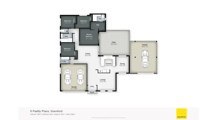 Floorplan of Homely house listing, 9 Paddy Place, Oxenford QLD 4210